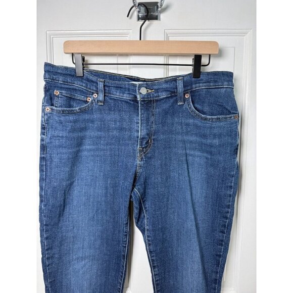 Levi's Boyfriend Women's Dark Wash Blue Jeans Size 31 - EUC - Picture 3 of 12